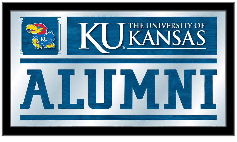 Kansas Jayhawks Alumni Wall Mirror | Holland Bar Stool Co. | MAlumKnsasU