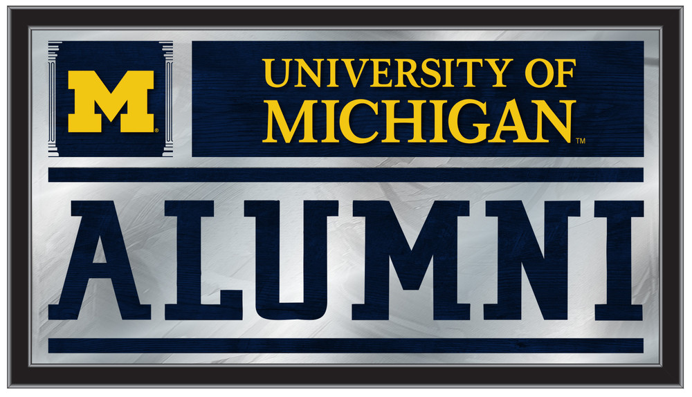 Michigan Wolverines Alumni Wall Mirror | Holland Bar Stool Co. | MalumMichUn