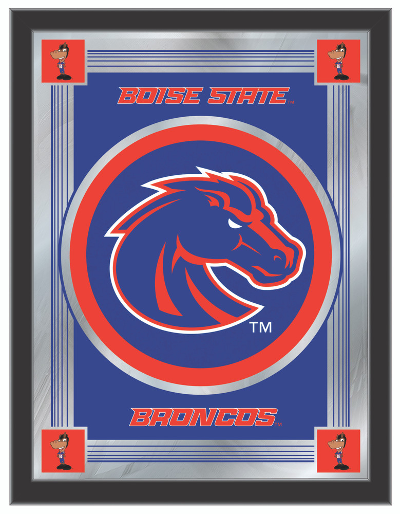 Boise State Broncos Logo Wall Mirror | Holland Bar Stool Co. | MLogoBoiseS