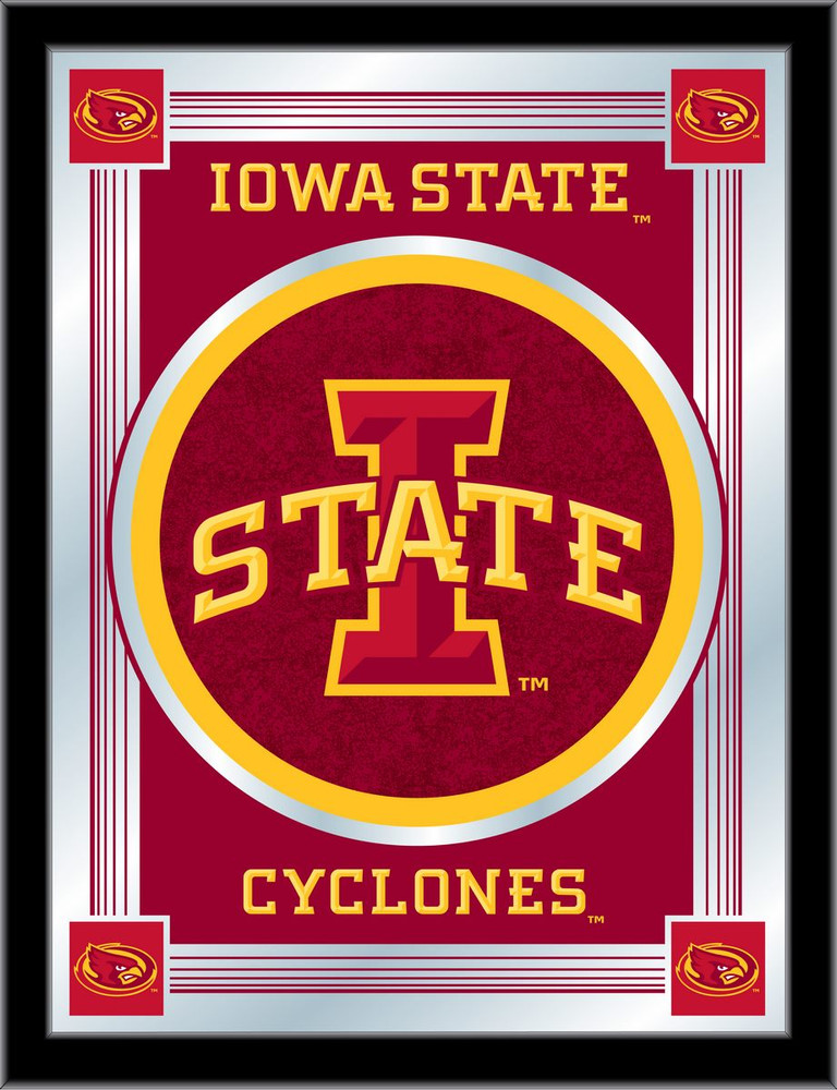 Iowa State Cyclones Logo Wall Mirror | Holland Bar Stool Co. | MLogoIowaSt