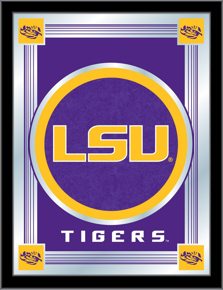 LSU Tigers Logo Wall Mirror | Holland Bar Stool Co. | MLogoLaStUn