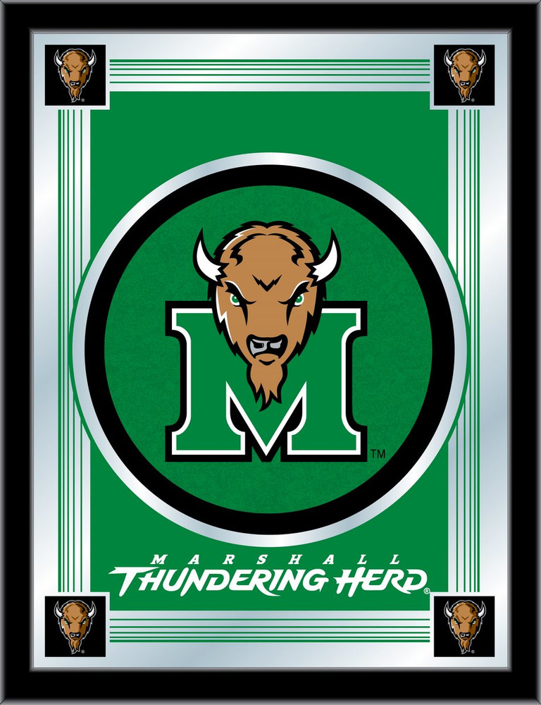 Marshall Thundering Herd Logo Wall Mirror | Holland Bar Stool Co. | MLogoMrshll