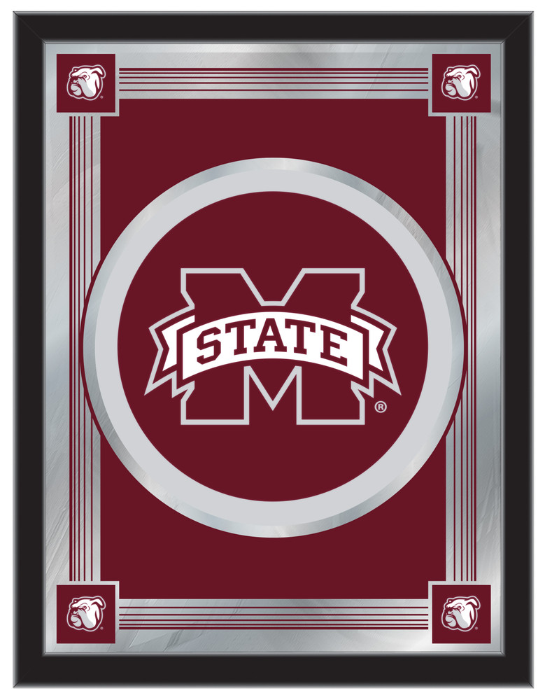 Mississippi State Bulldogs Logo Wall Mirror | Holland Bar Stool Co. | MLogoMssStU