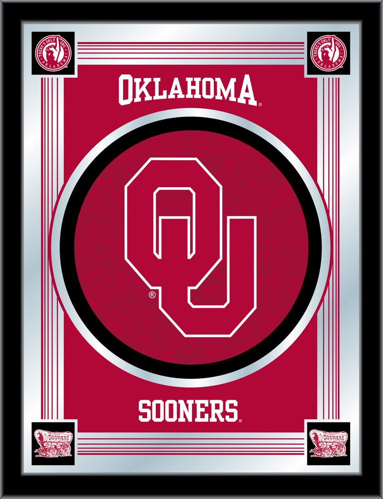 Oklahoma Sooners Logo Wall Mirror | Holland Bar Stool Co. | MLogoOklhma