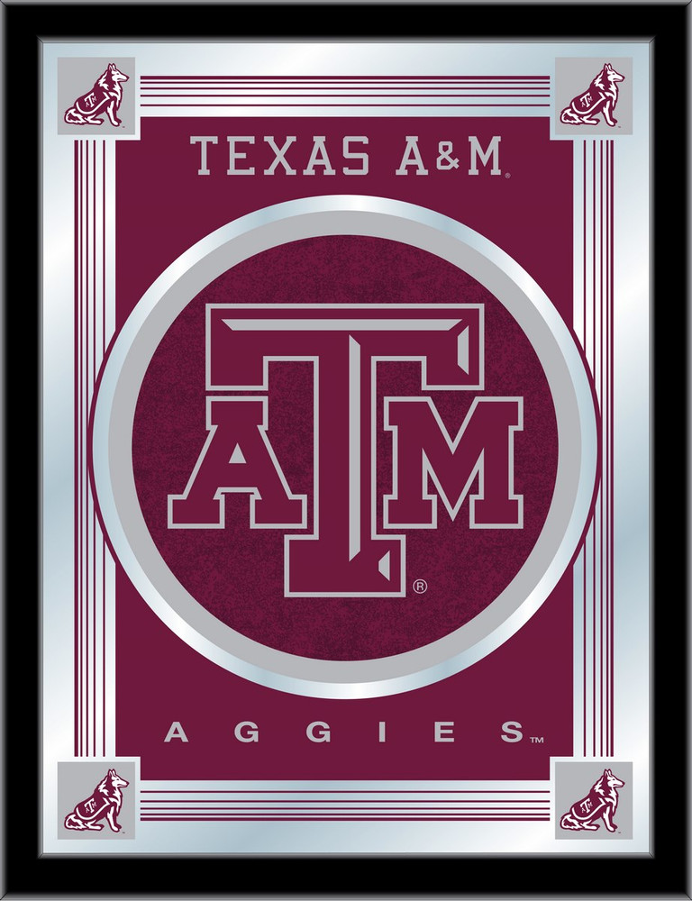 Texas A&M Aggies Logo Wall Mirror | Holland Bar Stool Co. | MLogoTexA-M