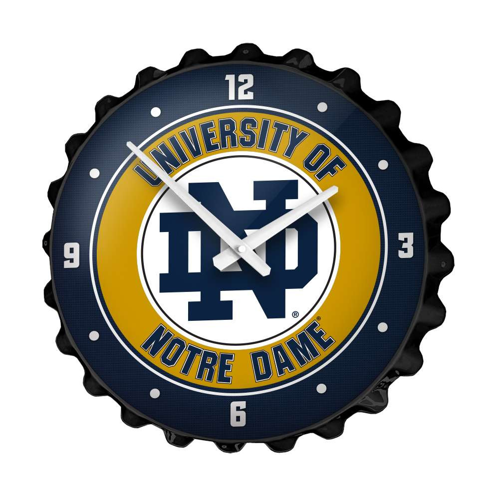 Notre Dame Fighting Irish: Bottle Cap Wall Clock | The Fan-Brand | NCNTRD-540-01