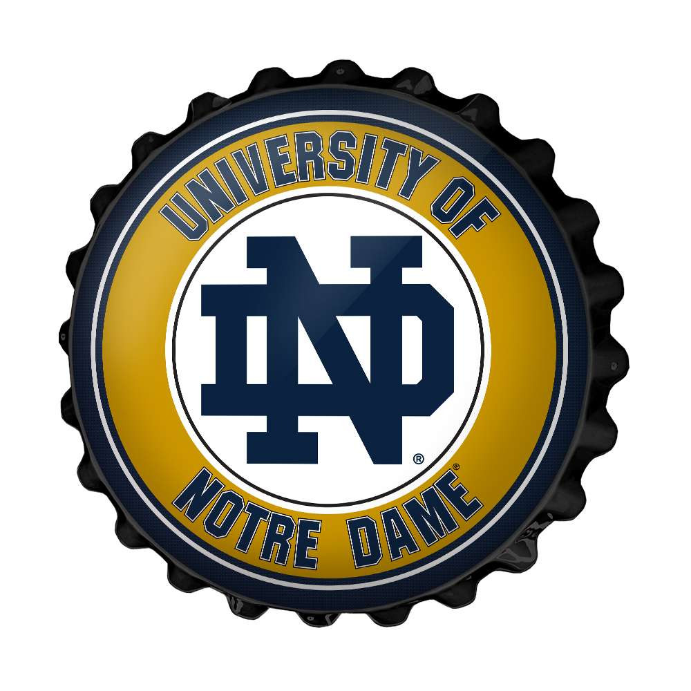 Notre Dame Fighting Irish: Bottle Cap Wall Sign | The Fan-Brand | NCNTRD-210-01A