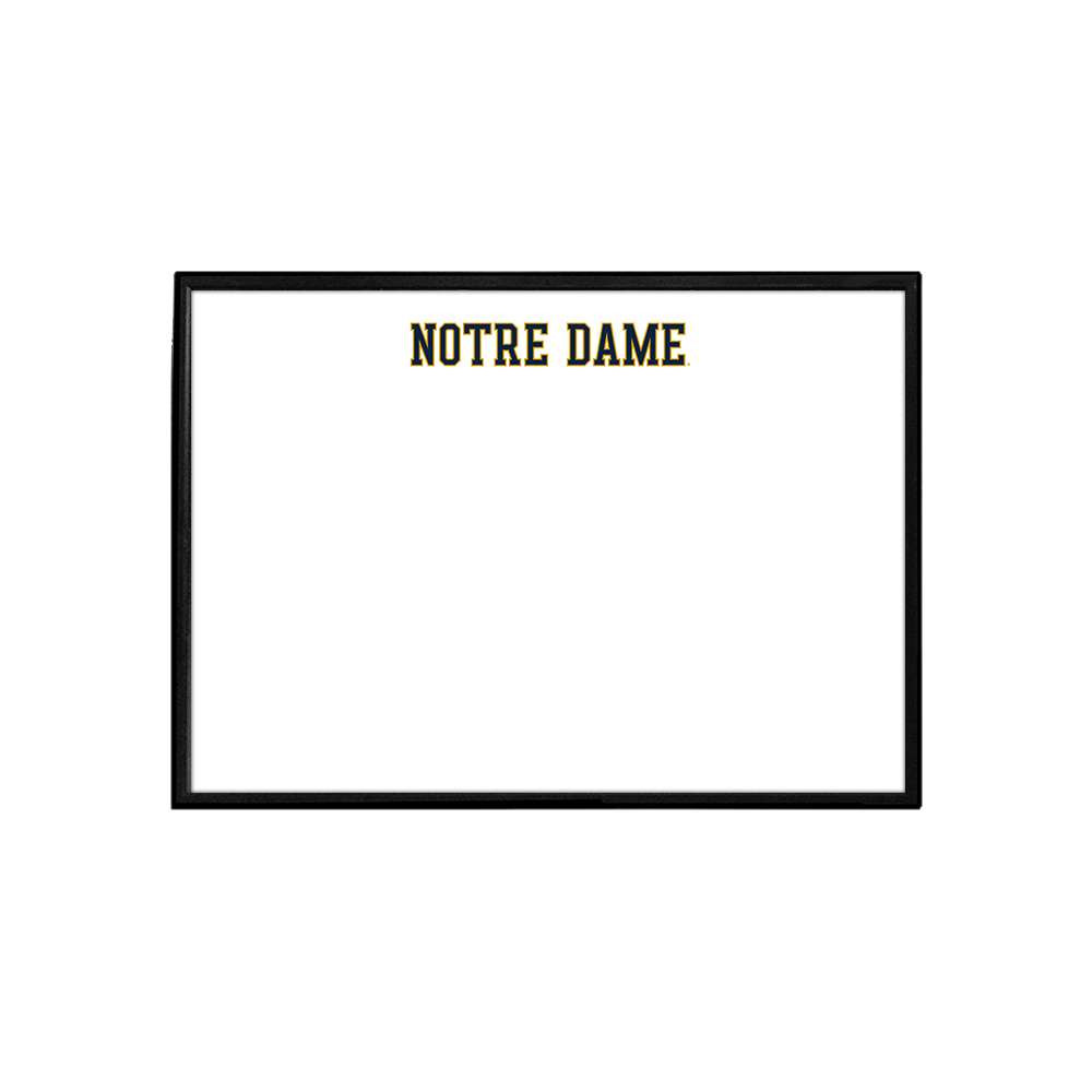 Notre Dame Fighting Irish: Wordmark - Framed Dry Erase Wall Sign | The Fan-Brand | NCNTRD-613-02A