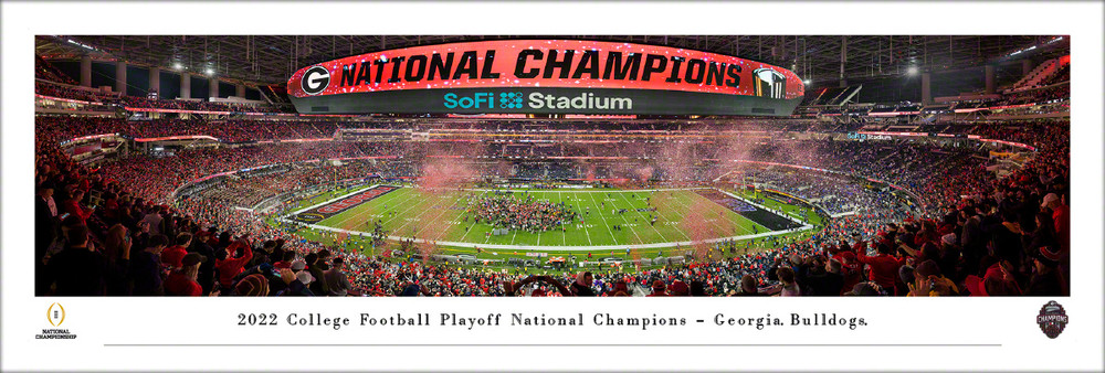 Georgia Bulldogs 2022 National Champions Panoramic Photo Print | Blakeway | CFPC23UGAU