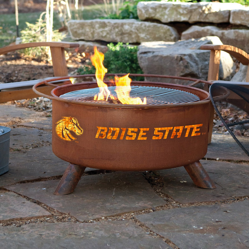 Boise State Broncos Portable Fire Pit Grill | Patina | F234
