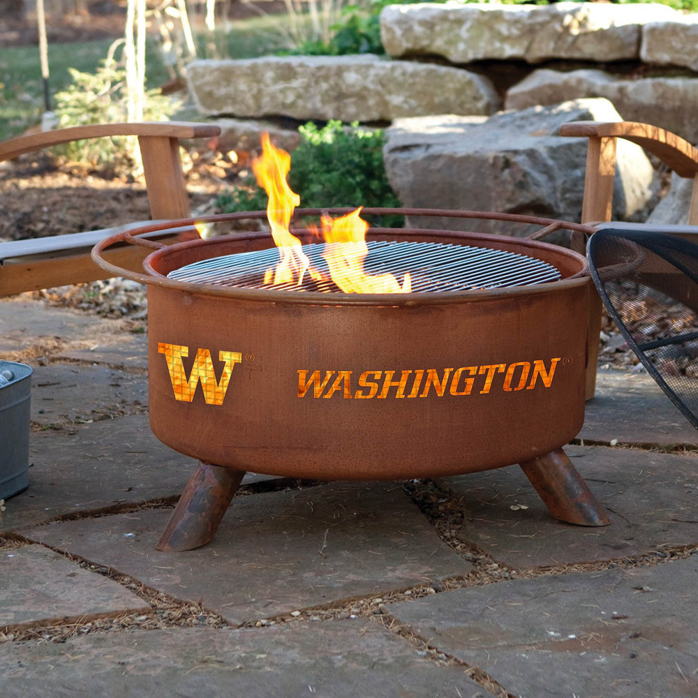 Washington Huskies Portable Fire Pit Grill | Patina | F249