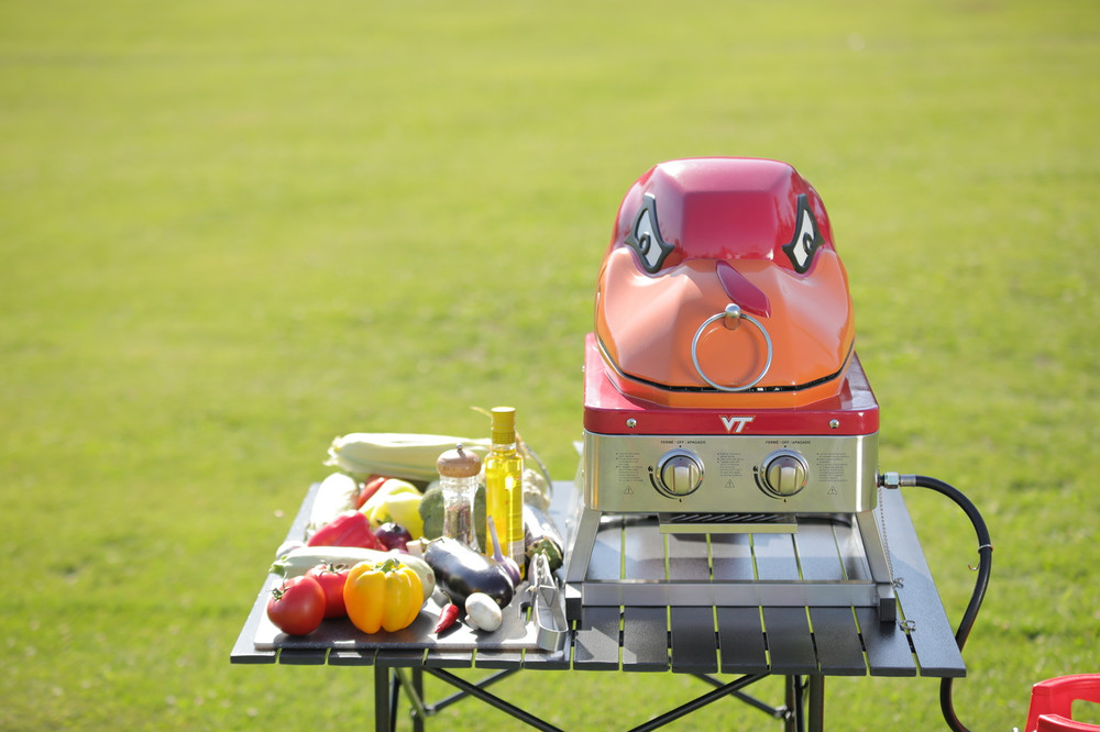  Virginia Tech Hokies Portable Tabletop Mascot Barbecue Grill | Mascot Grills | MASVTGRILL