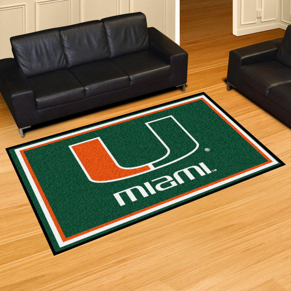 Miami Hurricanes Area Rug 5' x 8' | Fanmats | 6313