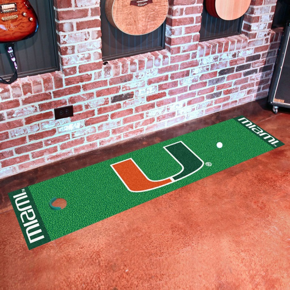 Miami Hurricanes Putting Green Mat | Fanmats | 9085