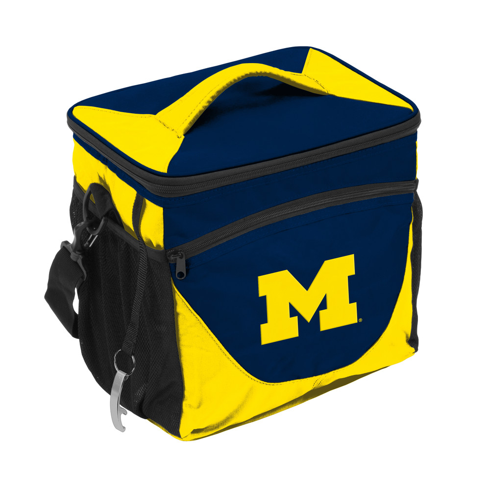 Michigan Wolverines 24 Can Cooler | Logo Brands | 171-63