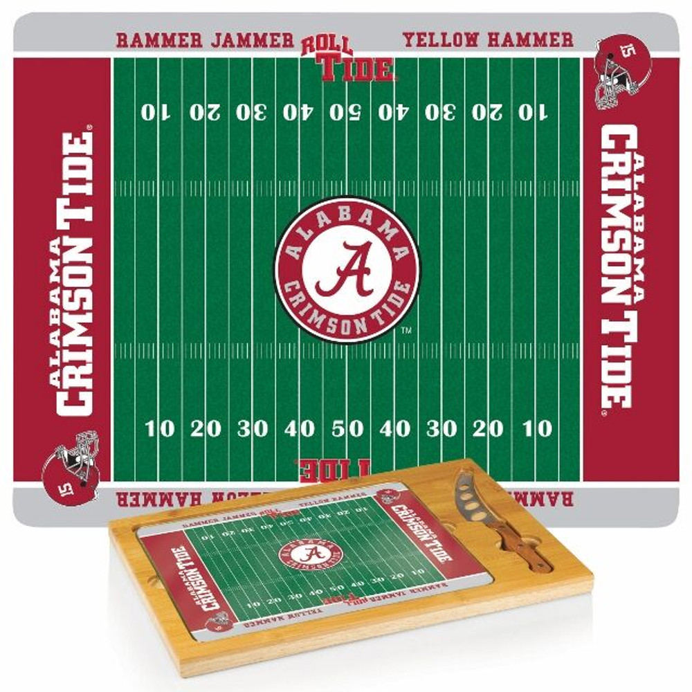 Alabama Crimson Tide Icon Cheese Tray | Picnic Time | 910-00-505-004-0