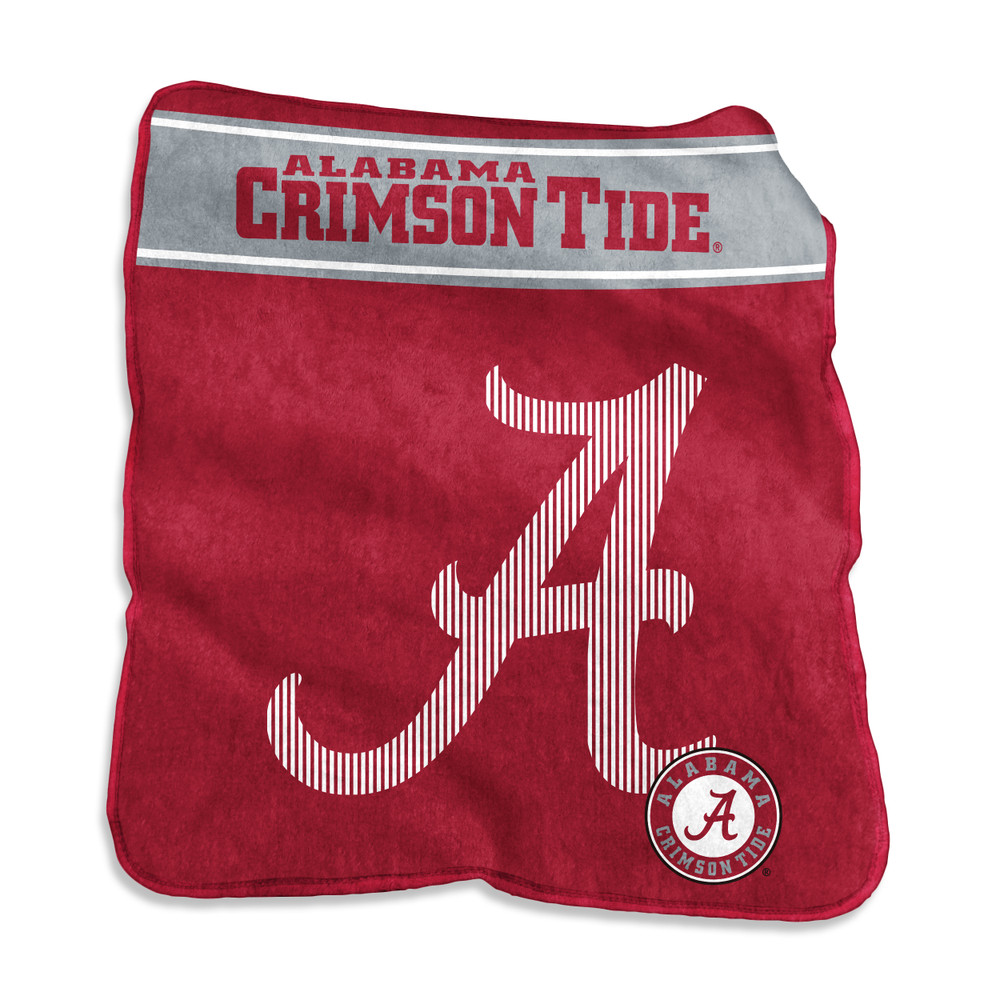 Alabama Crimson Tide Large Raschel Throw | Logo Brands | 102-26X