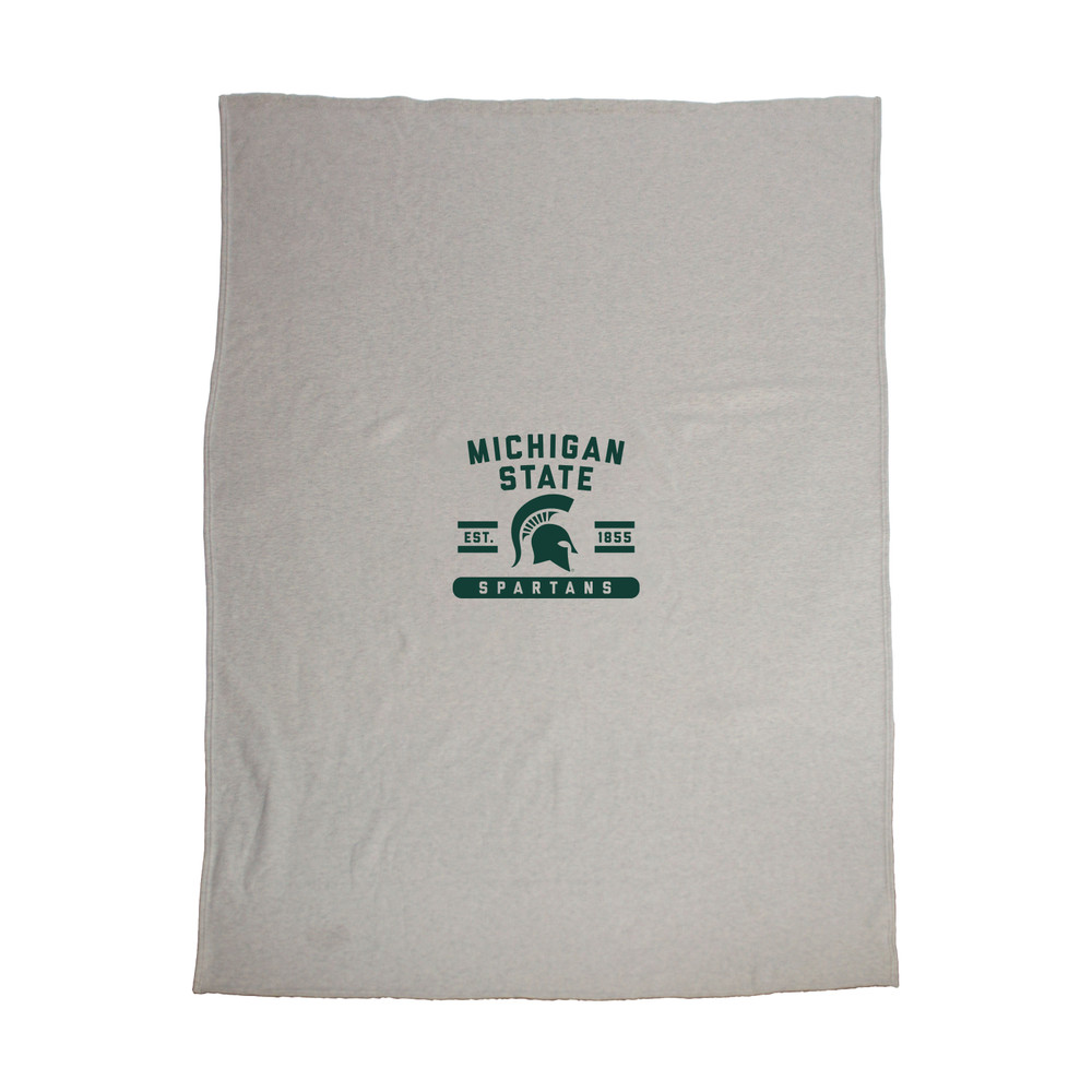 Michigan State Spartans Sublimated Sweatshirt Blanket | Logo Brands |172-74DS