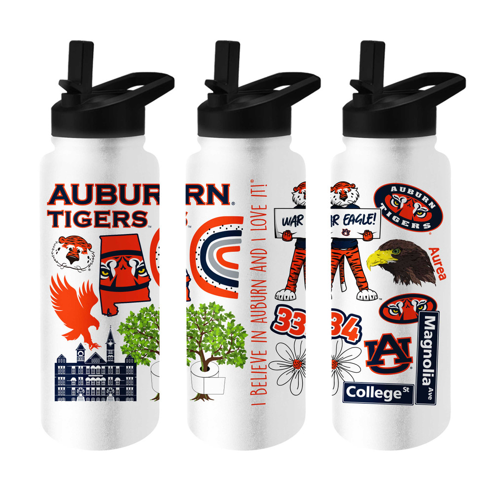 Auburn Tigers Native Quencher Bottle | Logo Brands | 110-S34QB-63