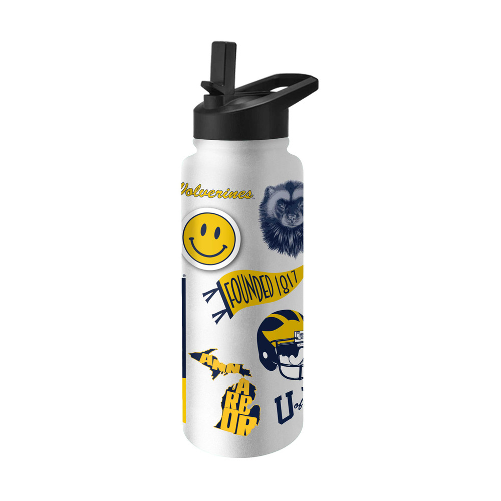 Michigan Wolverines Native Quencher Bottle | Logo Brands | 171-S34QB-63