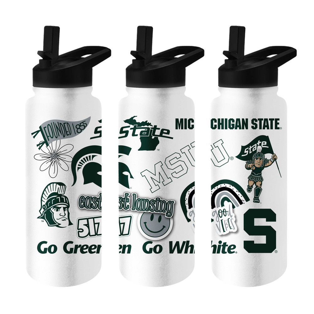 Michigan State Spartans Native Quencher Bottle | Logo Brands | 172-S34QB-63