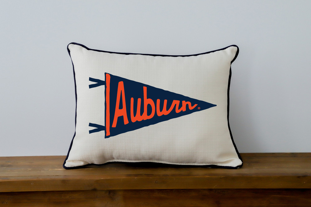 Auburn Tigers Pennant Throw Pillow | little Birdie | AU0027AP