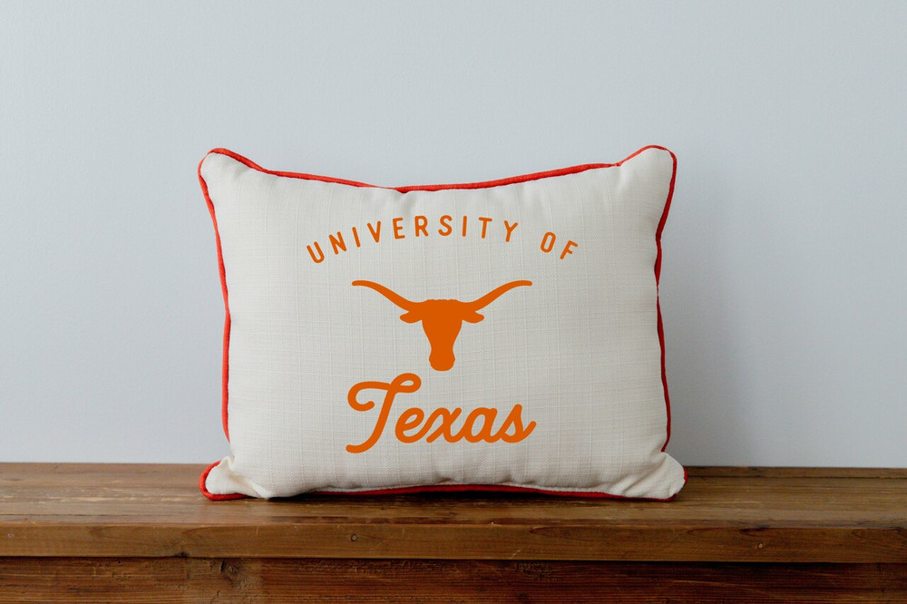 Texas Longhorns Vintage Throw Pillow | Little Birdie | UT0007AP