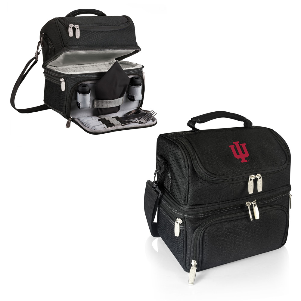 Indiana Hoosiers Pranzo Lunch Cooler Bag - Black| Picnic Time | 512-80-175-674-0