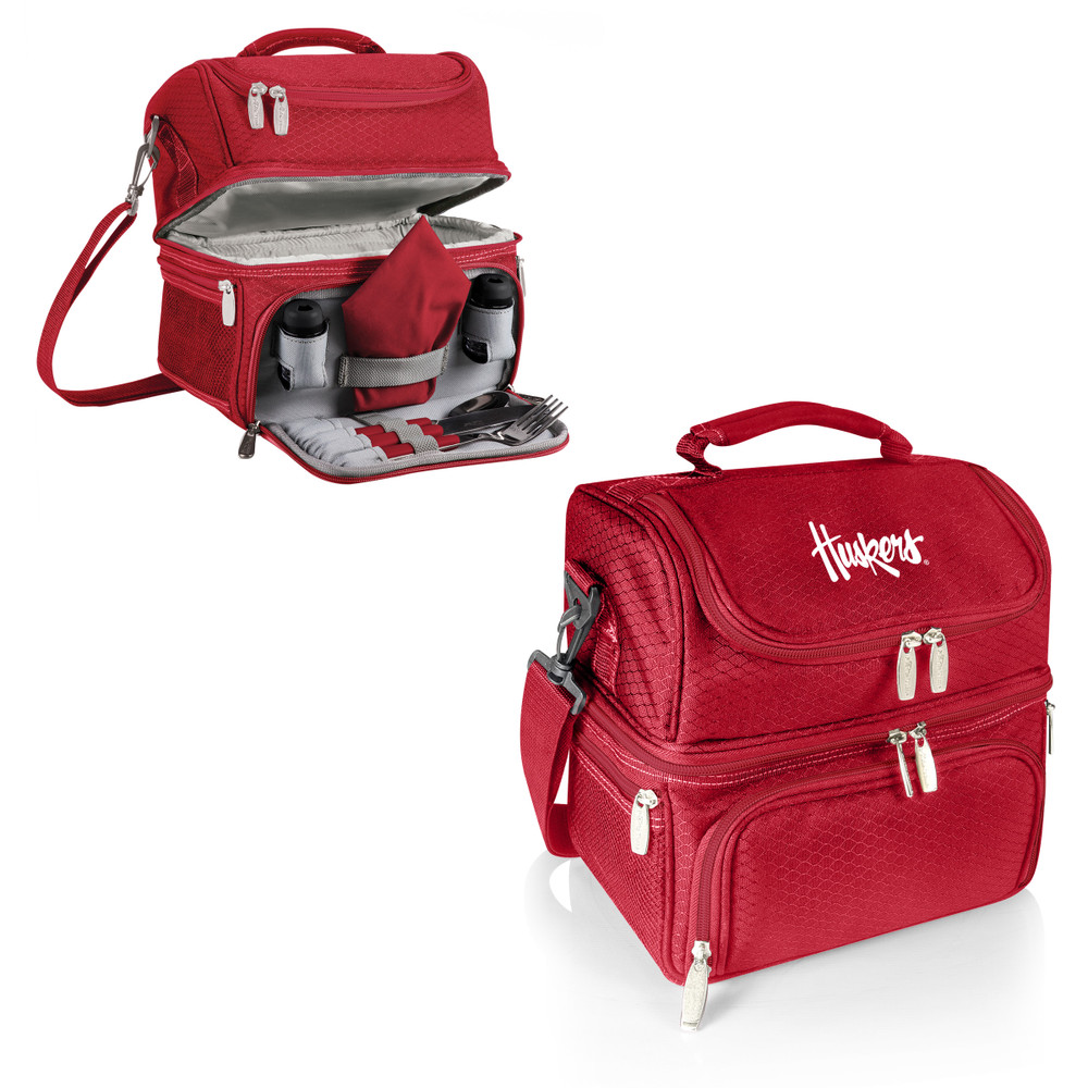 Nebraska Huskers Pranzo Lunch Cooler Bag - Red| Picnic Time | 512-80-100-404-0