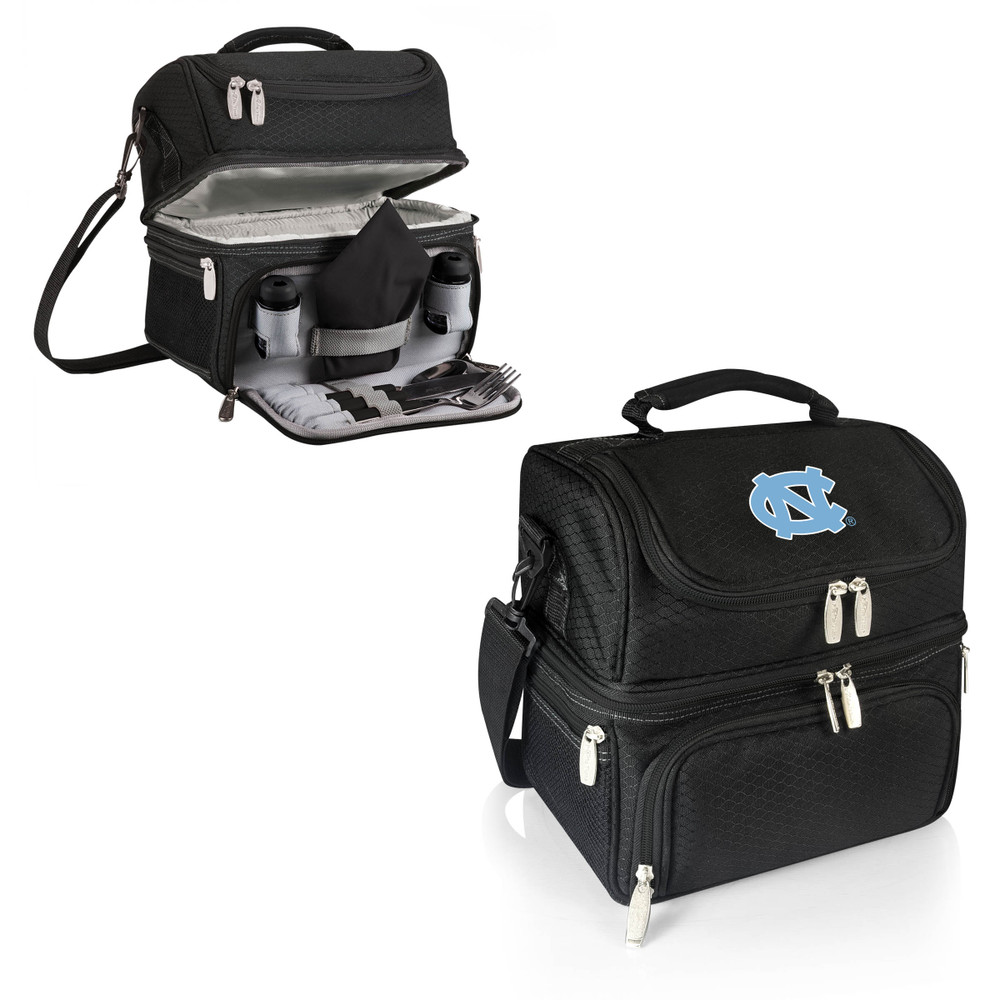 UNC Tar Heels Pranzo Lunch Cooler Bag - Black| Picnic Time | 512-80-175-414-0