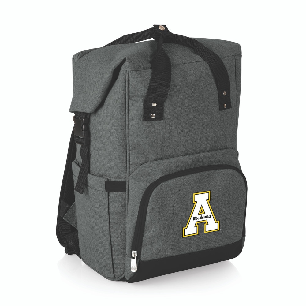 Appalachian State Mountaineers On The Go Roll-Top Cooler Backpack | Picnic Time | 616-00-105-796-0