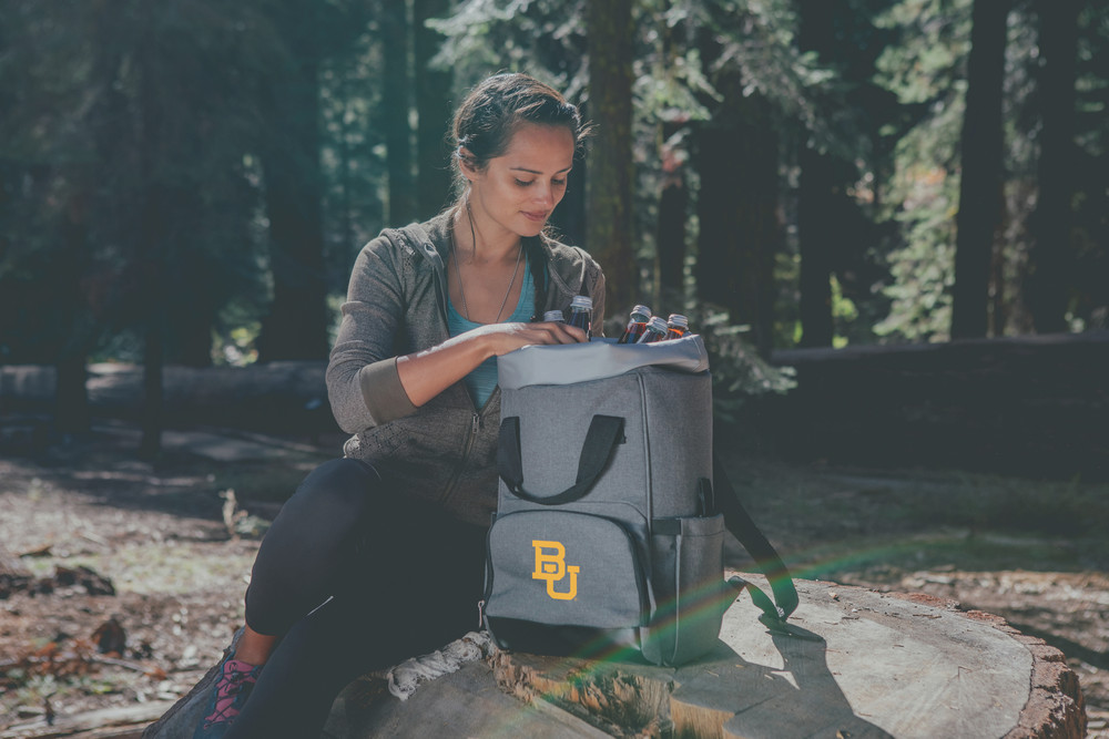 Baylor Bears On The Go Roll-Top Cooler Backpack | Picnic Time | 616-00-105-926-0