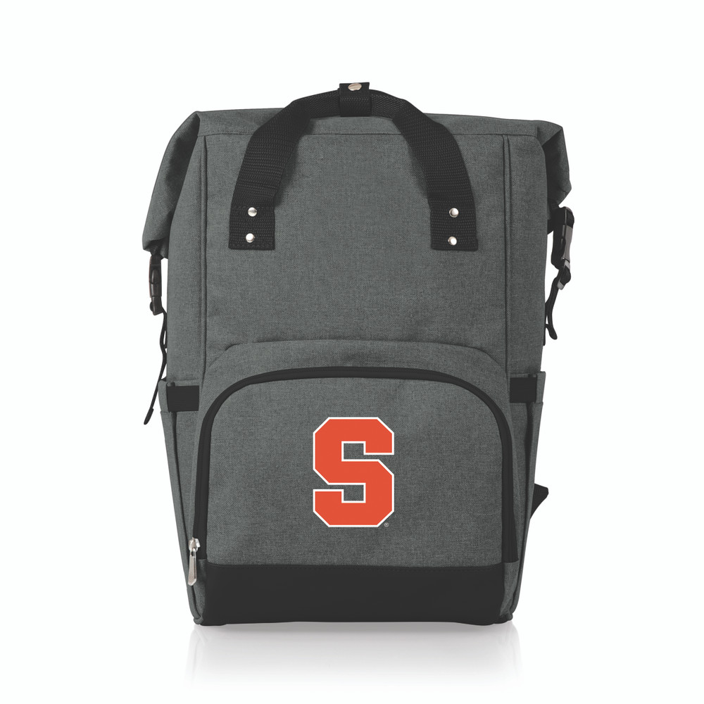 Syracuse Orange On The Go Roll-Top Cooler Backpack | Picnic Time | 616-00-105-546-0