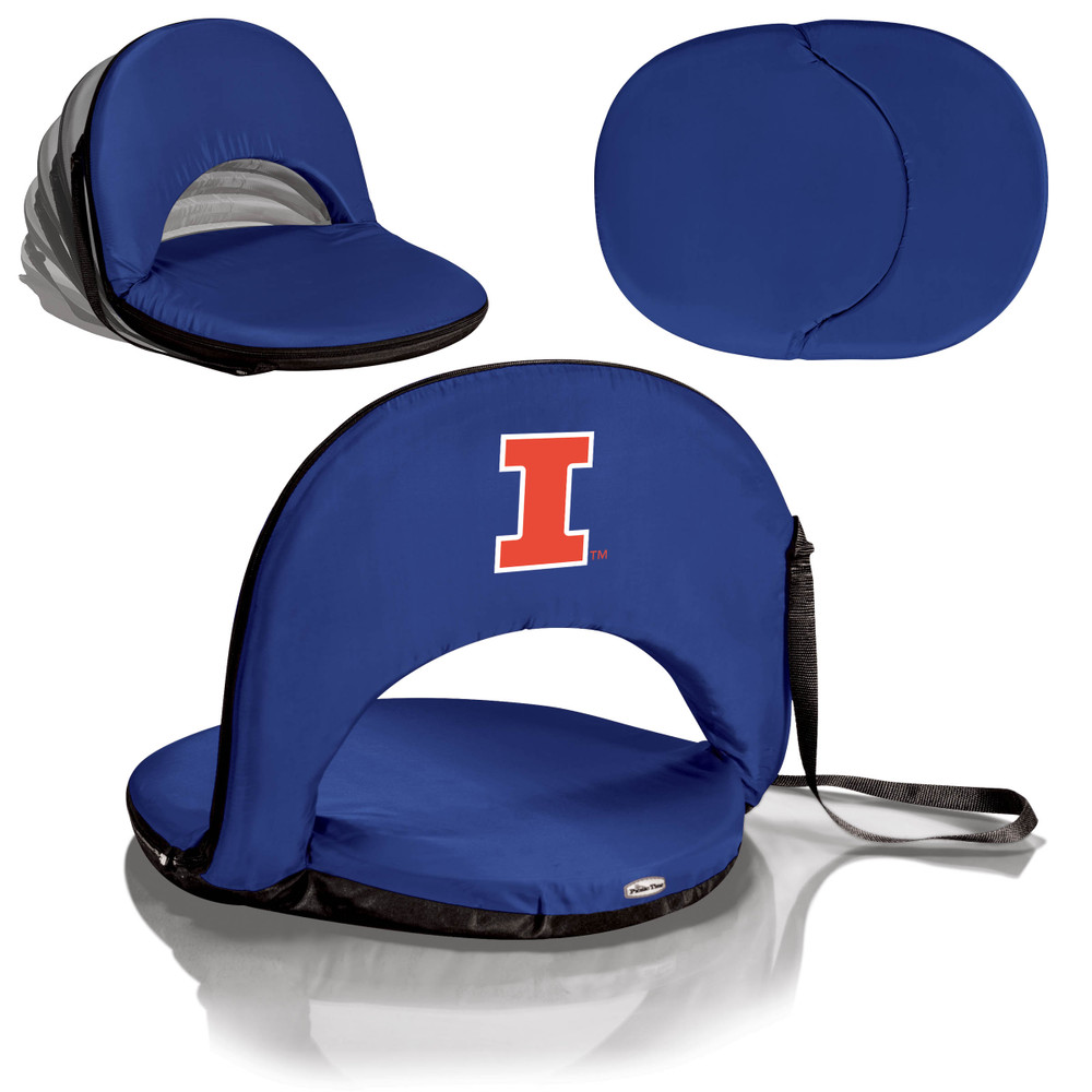 Illinois Fighting Illini Portable Reclining Seat | Picnic Time | 626-00-138-214-0