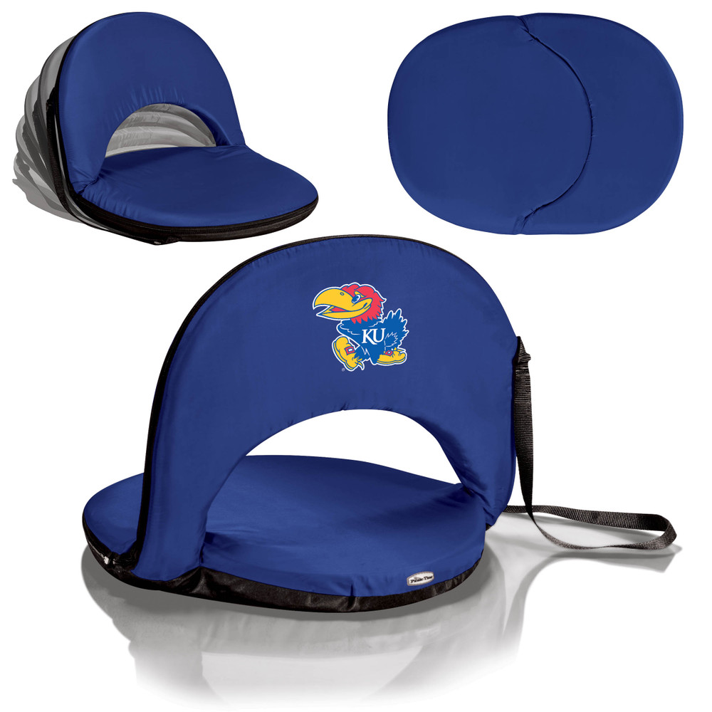 Kansas Jayhawks Portable Reclining Seat | Picnic Time | 626-00-138-244-0