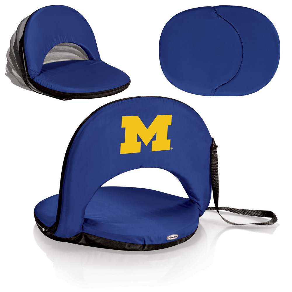 Michigan Wolverines Portable Reclining Seat | Picnic Time | 626-00-138-344-0