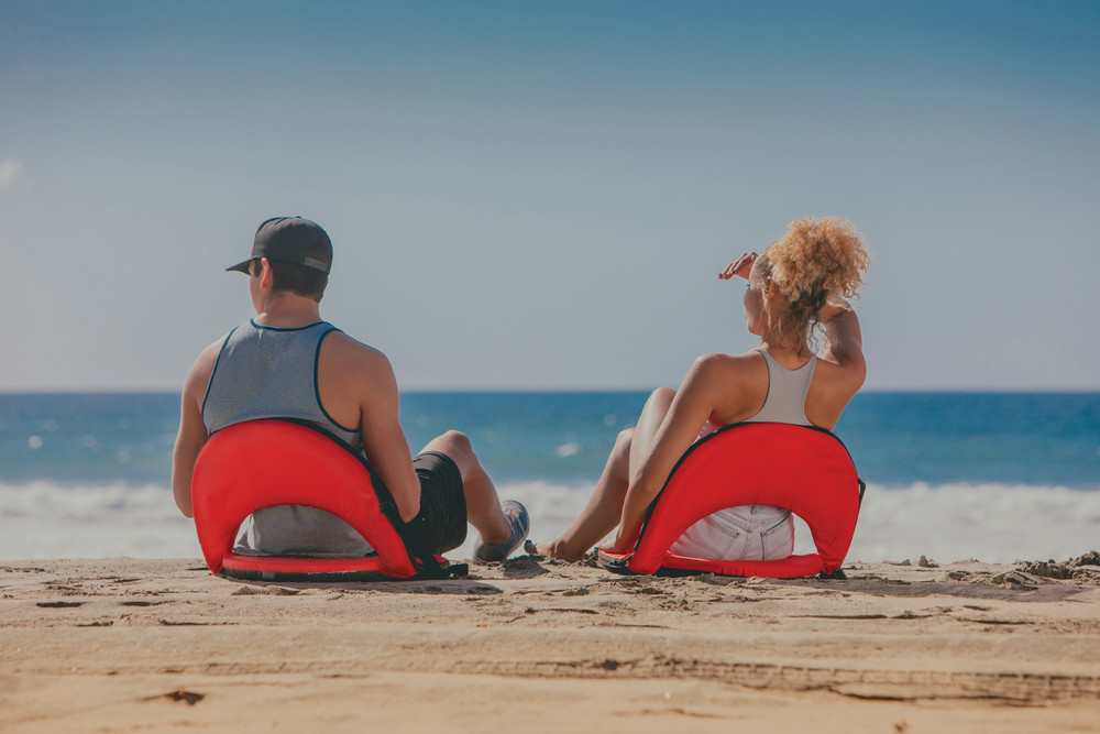 Ohio State Buckeyes Portable Reclining Seat | Picnic Time | 626-00-100-444-0