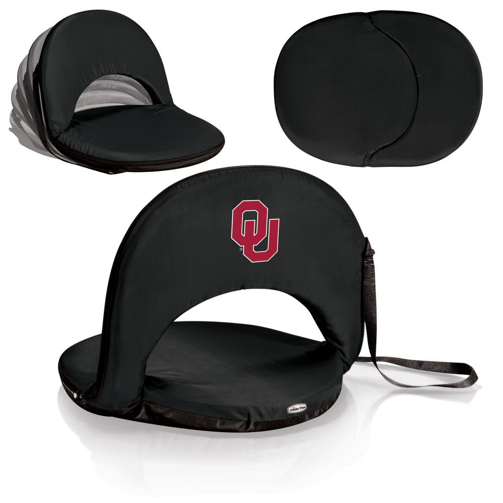 Oklahoma Sooners Portable Reclining Seat | Picnic Time | 626-00-179-454-0