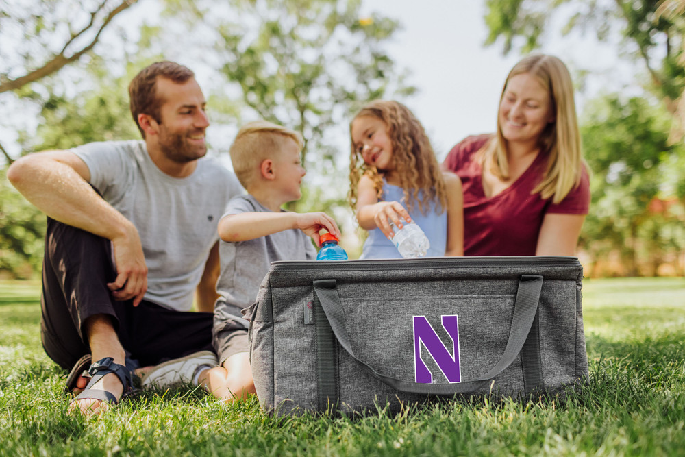 Northwestern Wildcats 64 Can Collapsible Cooler | Picnic Time | 716-00-105-434-0