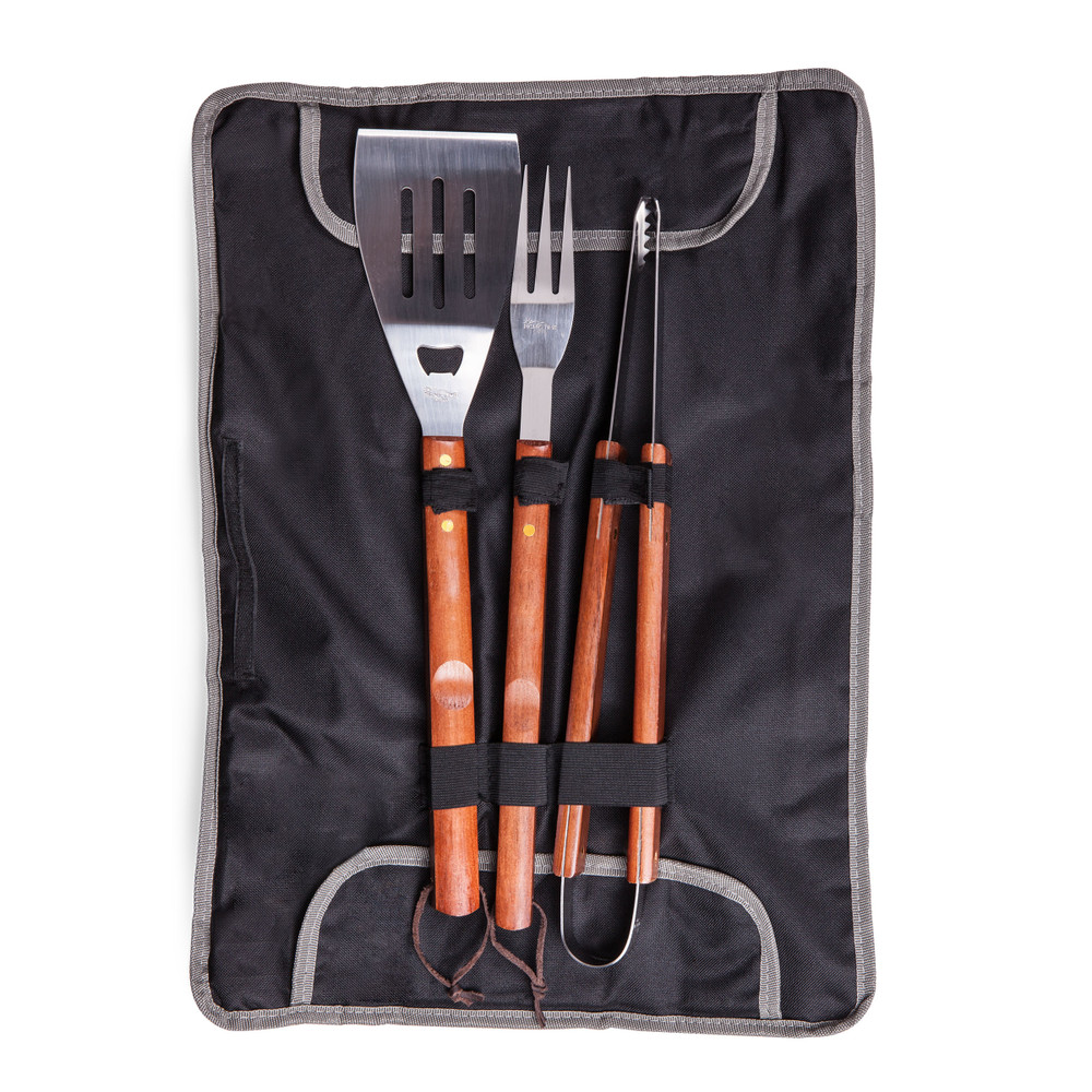 Boise State Broncos 3-Piece BBQ Tote & Grill Set | Picnic Time | 749-03-175-704-0