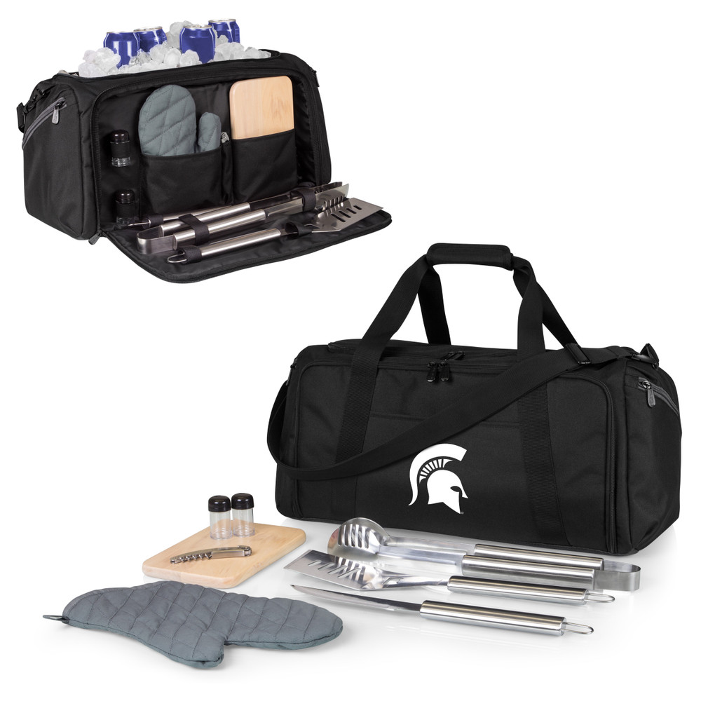 Michigan State Spartans BBQ Kit Grill Set & Cooler | Picnic Time | 757-06-175-354-0