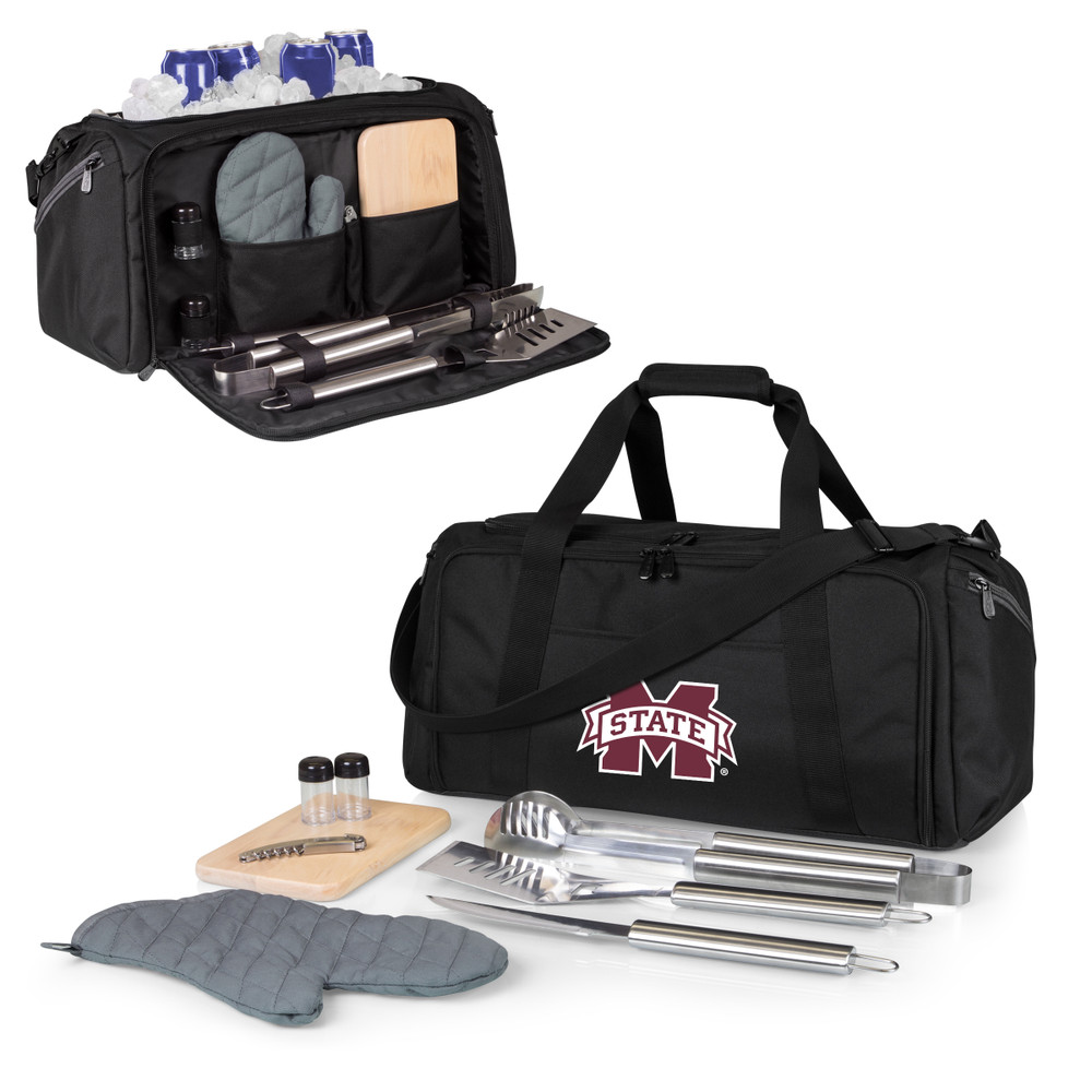 Mississippi State Bulldogs BBQ Kit Grill Set & Cooler | Picnic Time | 757-06-175-384-0