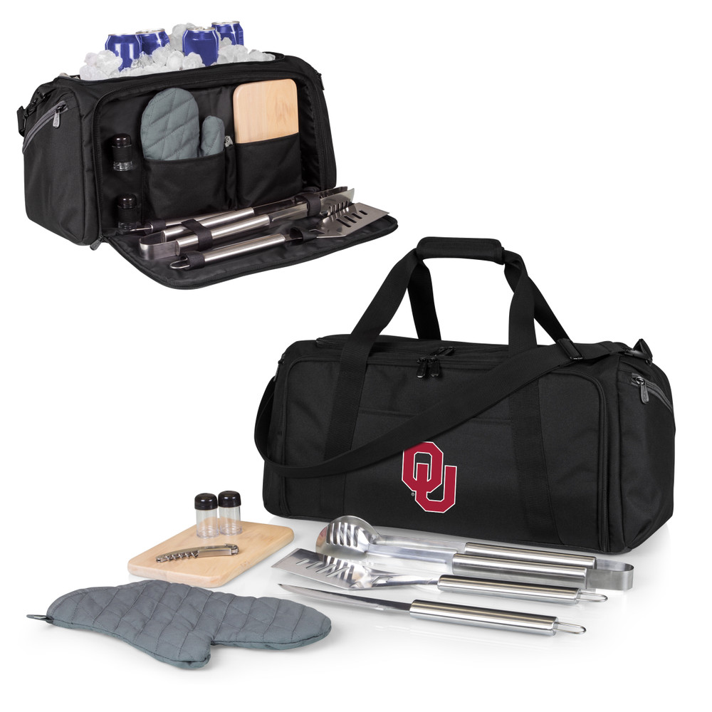 Oklahoma Sooners BBQ Kit Grill Set & Cooler | Picnic Time | 757-06-175-454-0