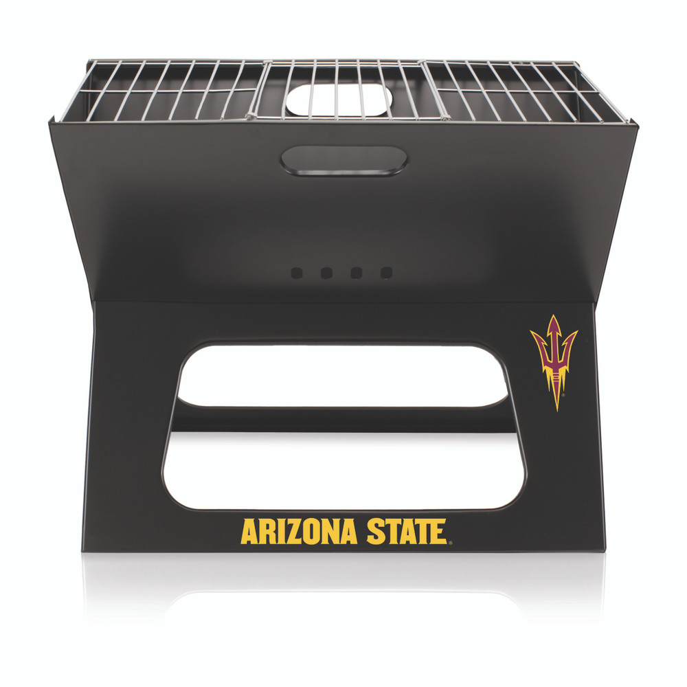 Arizona State Sun Devils Portable Charcoal BBQ Grill | Picnic Time | 775-00-175-024-0