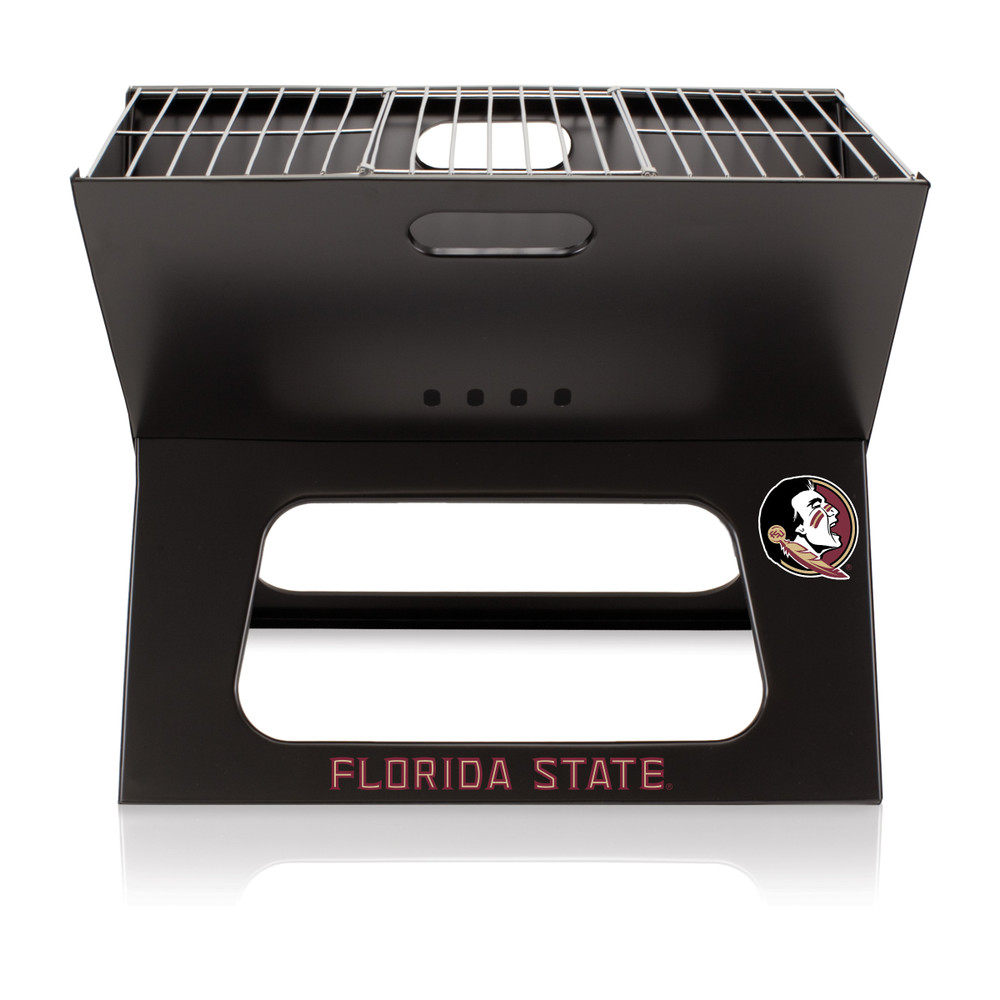 FSU Seminoles Portable Charcoal BBQ Grill | Picnic Time | 775-00-175-174-0