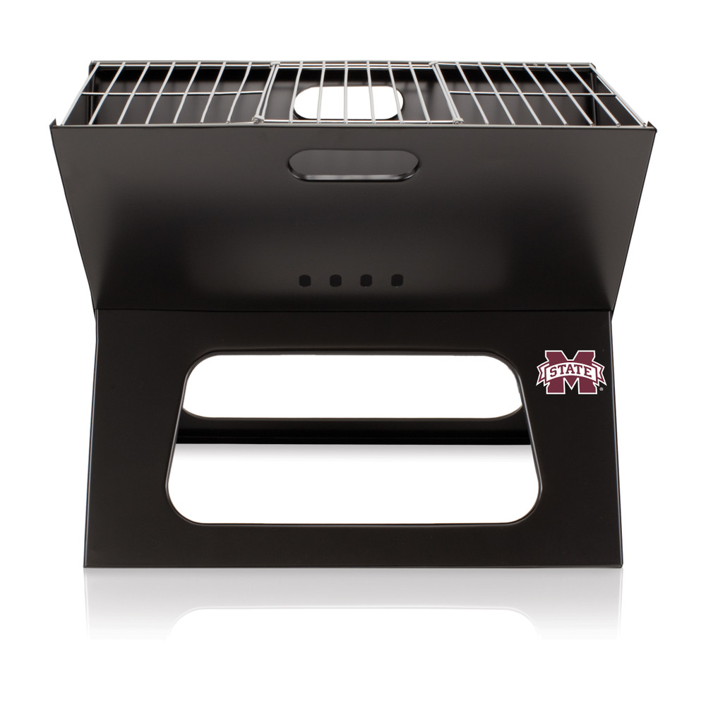 Mississippi State Bulldogs Portable Charcoal BBQ Grill | Picnic Time | 775-00-175-384-0