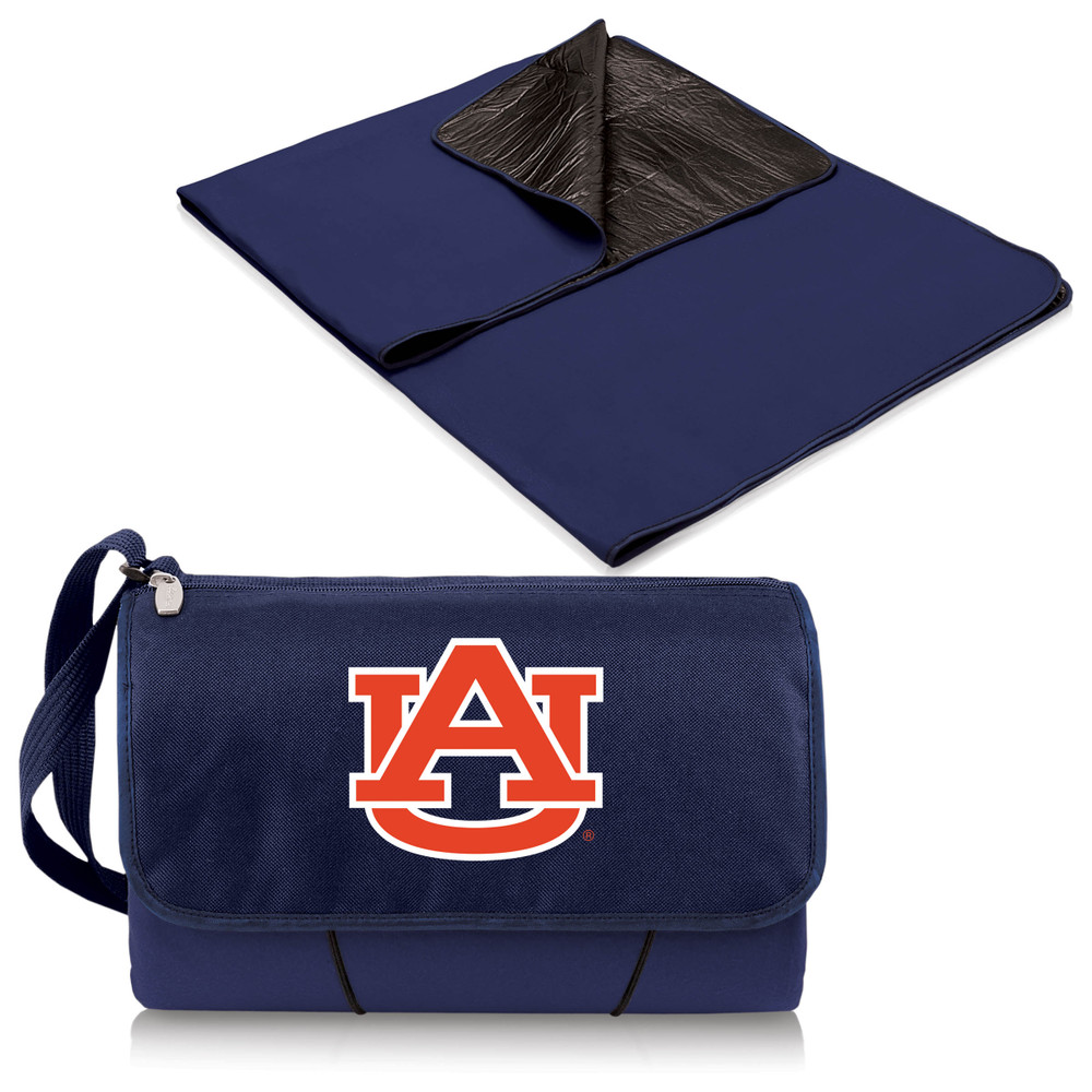 Auburn Tigers Outdoor Picnic Blanket and Tote - Blue | Picnic Time | 820-00-138-044-0