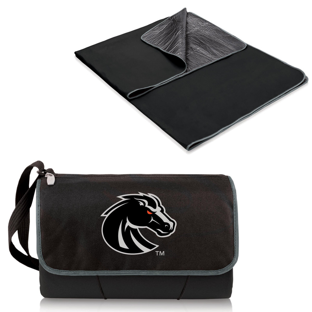 Boise State Broncos Outdoor Picnic Blanket and Tote - Black | Picnic Time | 820-00-175-704-0