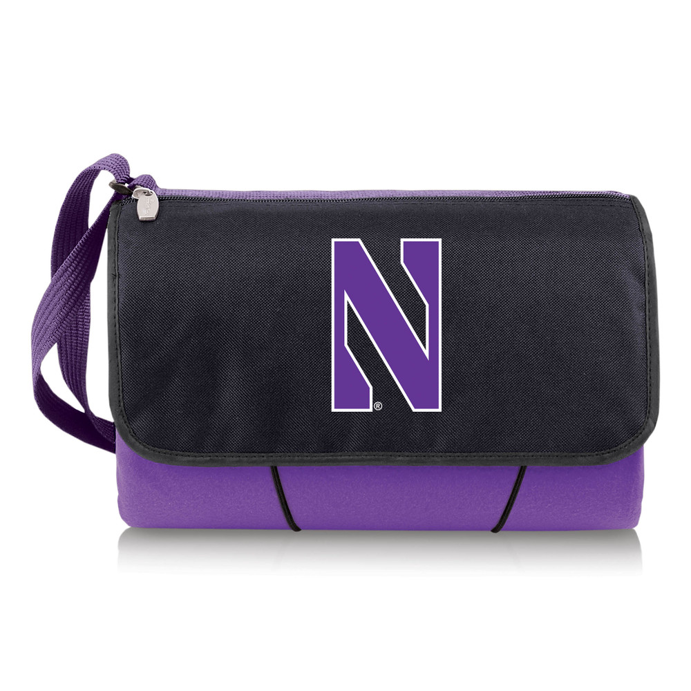 Northwestern Wildcats Outdoor Picnic Blanket and Tote | Picnic Time | 820-00-101-434-0