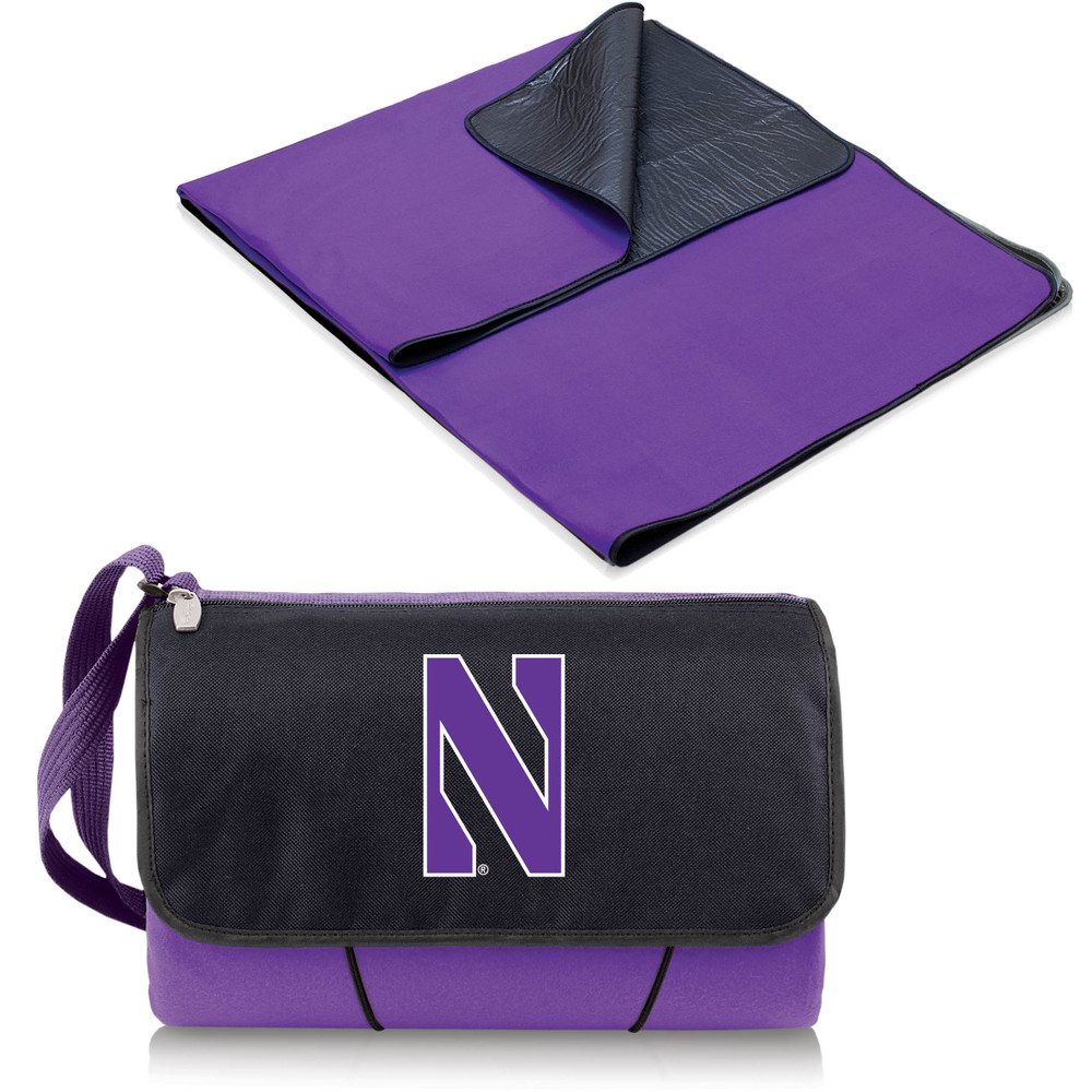 Northwestern Wildcats Outdoor Picnic Blanket and Tote | Picnic Time | 820-00-101-434-0